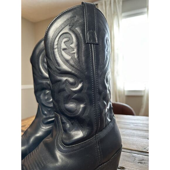 Cody James Men's Cowboy Boots Black Leather Size 9EE CJ4240 R Toe Oil Resistant - Picture 2 of 10
